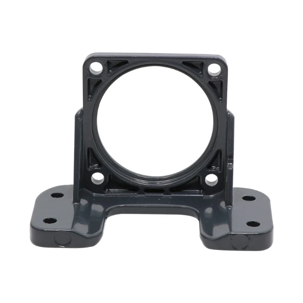 2-Pack Horizontal Mounting Bracket Set For Servo & Gear Motors – Metal, Black, Compact Design For Hobby & DIY Projects