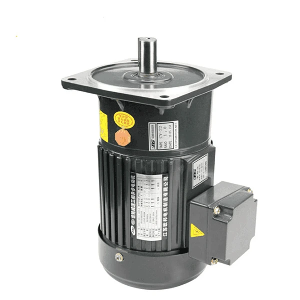 Vertical AC gear motor with multi-stage helical gears low noise