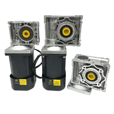 Compact AC worm gear reducer motor for industrial conveyors