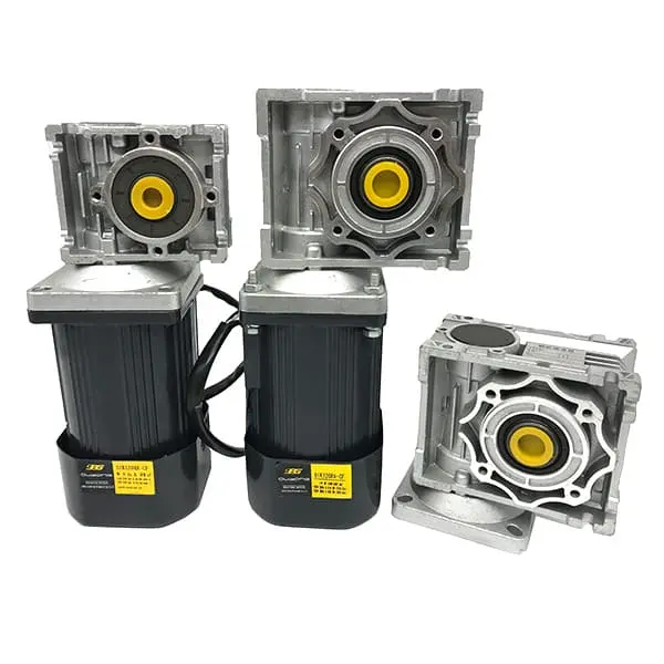 Compact AC worm gear reducer motor for industrial conveyors