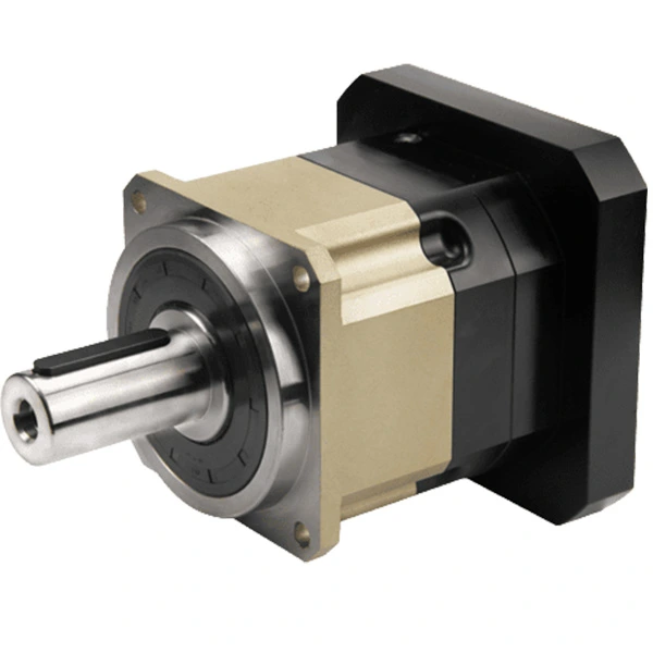 KB Series high torque helical planetary gearbox side view with output shaft