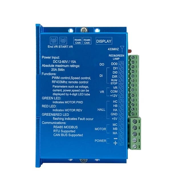 DC/BLDC motor controller driver 12–72 V