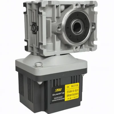 200W brushless worm gear motor 220V with gearbox ratio 5 to 100 for conveyors and automation